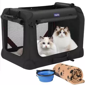 Petprsco Pet Dog Cat Dog Прочный и не большой Отлично подходит для использования в помещении, в целях предотвращения стихийных бедствий и Для больших кошек 2 кошек маленьких собак до чёрный