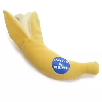 PETS by Banana Dog Cat Toy Pet Toy Crinkling Sound Play Stress Relief Play Together Peelable Almost Actual Size Fruit Best Ever Japan [LOVE BESTEVER] жёлтый
