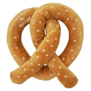 PETS by Pretzel Dog Toy Pet Toy Makes Squeaky Sound Stress Relief Play Together Home Time Pretzel Best Ever Japan [LOVE BESTEVER] коричневый