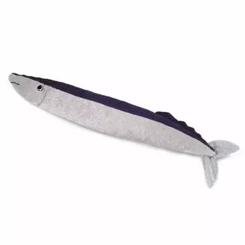 PETS by Sanma Игрушка для собак и кошек Игрушка для домашних животных Шуршащий звук Игра Снятие стресса Играем вместе Рыба-меч Роскошная рыба Лучшая из всех Япония [LOVE BESTEVER] серебряный