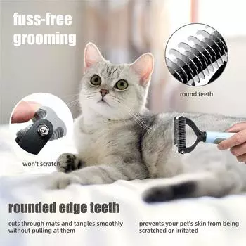 Pets Fur Knot Cutter Dog Grooming Shedding Tools Pet Cat Hair Removal Comb Brush Double sided Products Suppliers Drop Shipping S