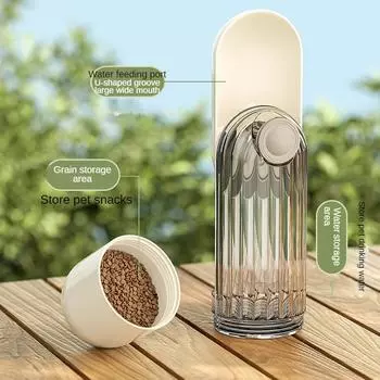 Pets Go Out for A Walk with Dogs Water Cups for Outdoor Travel Portable and Compact Dog Water and Food Cups Cat Water Dispensers зелёный