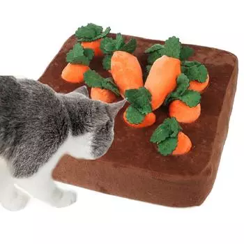 Pets Sniff To Improve Eating Habits Carrot Plush Pet Vegetable Chew Toy Dog Cat Toy Durable Chewing Toy Hide Food Toys