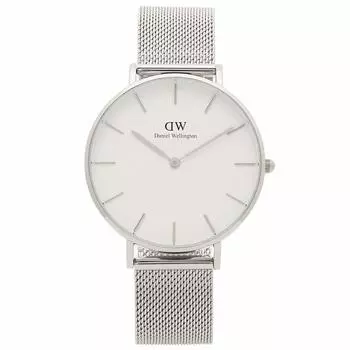 Pettit 36MM Quartz White Silver Daniel Wellington DW00100306 DW00600306 [Daniel Wellington] Men s Women s [Item]