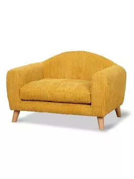 PETTO Pet Sofa для собак и кошек, деревянный, прочный, вельветовый, покрытие, желтая мебель Harden Seki 382215 жёлтый