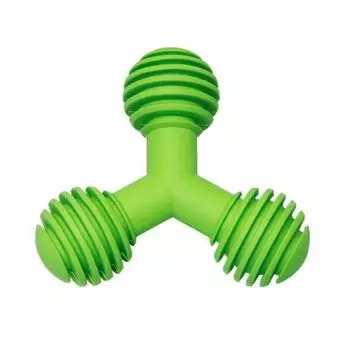 Pettoria Yum Yum Pop Tak Резиновая игрушка для собак Y-типа S, зеленая, 1 шт.