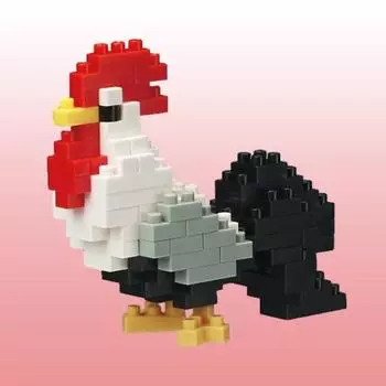 петух из наноблоков, корейский популярный бандай