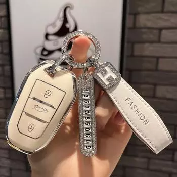 Peugeot408Чехол для ключа308Специальный чехол для ключей с логотипом As Shown in the Figure4