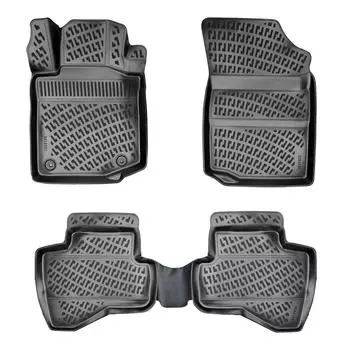 Peugeot 107 (2005-2014) High-Quality and Durable Rubber Car Floor Mats - Odorless, Non-Slip, Long-Lasting