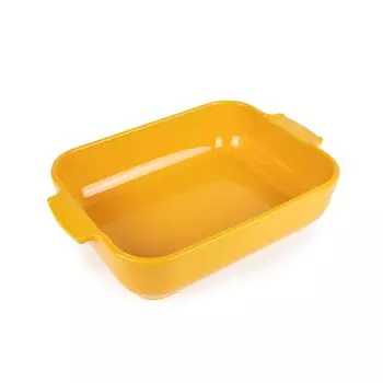 Peugeot Aporia 32cm Yellow Oven Dish Made in France Easy to Wash Highly Durable Can Be Heated Immediately from the Freezer Yellow Rectangular Baker жёлтый