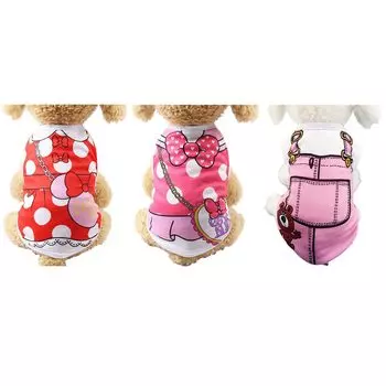 Peukialt Dog 3 Cute Tank для маленьких и средних собак, кошек, собак, домашних животных для прогулок, защиты от выпадения волос, защиты от солнца, S в одежде, весна, лето, осень, части,