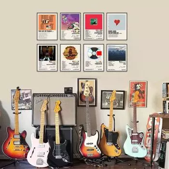 Певица Пластинка CD Печать Настенное Искусство Популярная Модная Современная Музыка Галерея Плакат Рок Альбом Прихожая Гостиная Декоративная Живопись 21x30cm No Frame