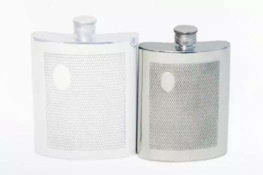 Pewter Skittles Mesh 4oz Pinder Pewter Flask Bros. [SP-014]