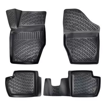 Пежо 308 (2008-2013 гг.) Высококачественные и прочные резиновые автомобильные коврики — без запаха, нескользящие, долговечные.