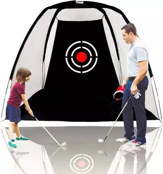 PGL Golf Гольф Тренировочный мяч для гольфа для домашнего хранения Сумка Easy xx 1M Сетка, Сетка, Защита, Небьющийся, Практика, В комплекте, Установка, Складной, чёрный