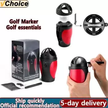 PGM Golf Electric Scriber Finds вращается, центр тяжести распределительная линия LED Ball Painter Аксессуары Ball Spot Marker Tool чёрный