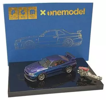 PGM Nismo R34 Metallic Purple Luxury package Завершенный продукт 1/43 GT-R Z-tune ver.