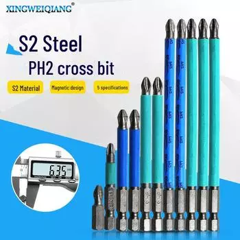 PH2 Сильная магнитная нескользящая электрическая и пневматическая отвертка 25mm