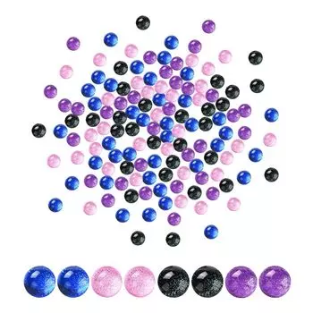 PH PandaHall 4 цвета стеклянный кабошон 80 штук полукруглая мозаичная плитка прозрачный купол красочный узор круглый DIY ювелирные изделия ручной работы увеличительная линза