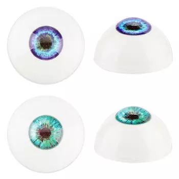 PH PandaHall Doll Eyes 32 мм Набор для изготовления кукол из 4 кукольных глаз Полукруглые 3D мягкие игрушечные глаза Глаза в деревенском стиле Кукольные глаза Ручная работа Глина Ремесло Детали для рукоделия