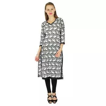 Phagun Indian Designer Bollywood Kurta Women Ethnic Kurti Casual Tunic Dress 10