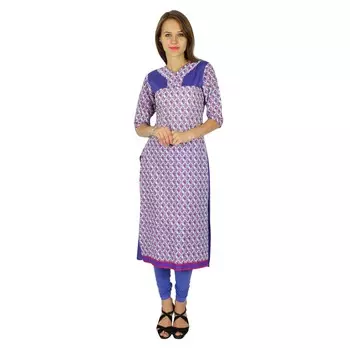 Phagun Indian Ethnic Kurti Cotton Designer Bollywood Kurta Women Tunic Dress 10 покинуть белый