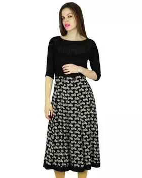 Phagun Indian Printed Kurti Top Designer Этническая Курта Женская повседневная туника 10