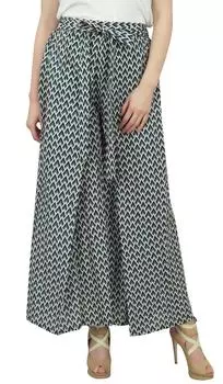 Phagun Ladies Printed Fisherman Harem Эластичная талия Синие летние брюки большого размера Large тил синий