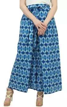 Phagun Ladies Thai Fisherman Summer Pants Blue Trousers Boho Gypsy Harem-L X-Large синий