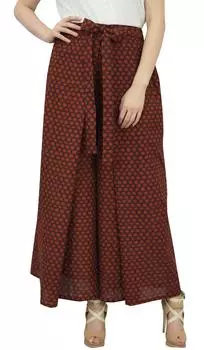 Phagun Женские черные широкие брюки с племенным принтом Thai Fisherman Pants-L Large чёрный