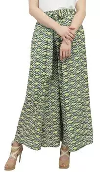 Phagun женские хлопковые зеленые рыбацкие брюки с эластичной резинкой на талии Boho Gypsy Harem-L Large оливковое зеленый