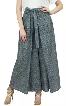 Phagun Женские серые повседневные брюки Рыбацкие шаровары Индийская одежда-L Large серый