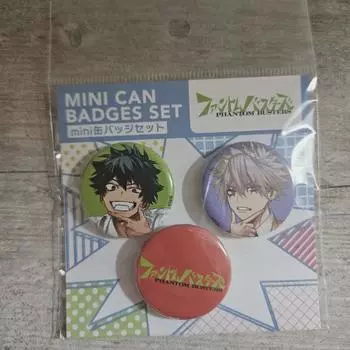 Phantom Busters Fanbus Jump Shop 3 Piece Can Badge Set Mogari Kanzaki