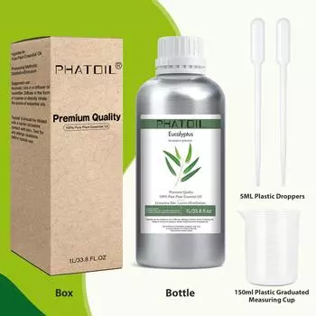 PHATOIL 1000 мл эфирных масел, ванили, лаванды, розмарина, герани, 100% чистая природа для ароматерапии, диффузора, увлажнителя, массажа, парфюмерии своими руками. Camphor