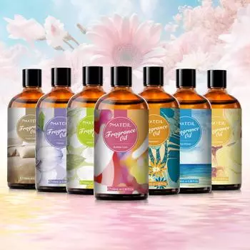 PHATOIL 100 мл/3,38 жидких унций Ароматические масла Чистые и натуральные эфирные масла Идеально подходят для ароматерапии Диффузор Расслабляющий массаж Уход за кожей и волосами White Musk