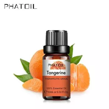 PHATOIL 10/20/30 мл эфирное масло мандарина для купания, спа-массажа, ухода за кожей, увлажнители воздуха для дома, автомобиля, очиститель воздуха, натуральная ароматерапия 1 pc