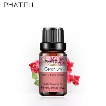 PHATOIL 10/20/30 мл эфирного масла герани, диффузор для ухода за кожей, спа-увлажнители, диффузор свежести воздуха, репеллент, стерилизация, натуральное арома-масло 1 pc