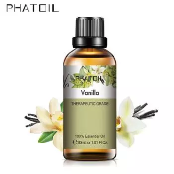 PHATOIL 30/60 мл ароматическое масло ванили для диффузоров масляных горелок, освежитель воздуха, спа-уход за телом, эфирное масло для ароматерапии терапевтического класса 1 PC