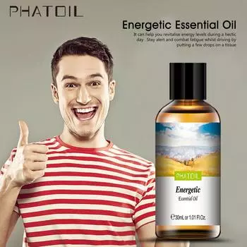 PHATOIL 30 мл энергетическое эфирное масло для спа-массажа, ухода за телом, здорового ухода, натуральные растительные эфирные масла 1PC