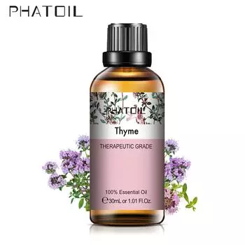 PHATOIL 30 мл ароматическое масло тимьяна для диффузора терапевтического класса, эфирное масло для ароматерапии, против выпадения волос, парфюмерное арома-масло «сделай сам», 1 PC