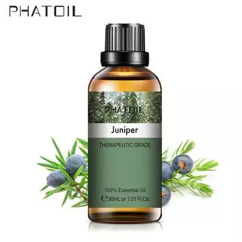 PHATOIL 30 мл чистое эфирное масло можжевельника для ароматерапии, диффузор, увлажнитель, спа-массаж, уход за кожей, здоровый успокаивающий уход за свежестью воздуха 1 PC