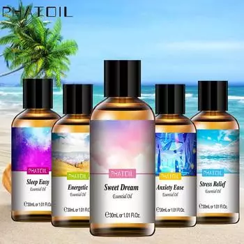PHATOIL 30 мл составное эфирное масло Ароматерапевтические диффузоры Очиститель воздуха Облегчение тела для похудения Помогает расслабиться во сне Энергичное эфирное масло Breathe Easy