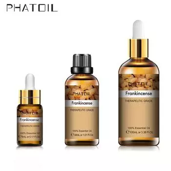 PHATOIL Чистое эфирное масло ладана для купания, спа-массажа, здорового успокаивающего очистителя воздуха, эфирного масла для ухода за кожей, 5 мл/10 мл/30 мл/100 мл 1 PC