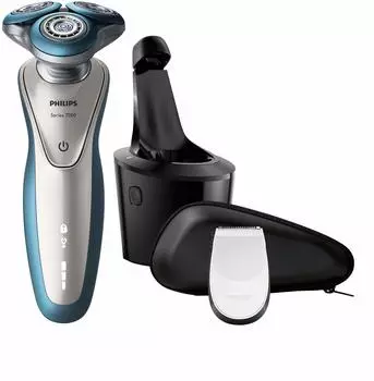Philips 7000 Series Electric 72 вращающаяся модель для чувствительного бритья в ванной включает в себя триммер и чистящее зарядное устройство Мужская бритва, лезвия, тип,