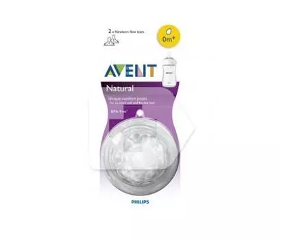 Philips Avent Avent Natural Tetina 0 Месяц 2 Unid