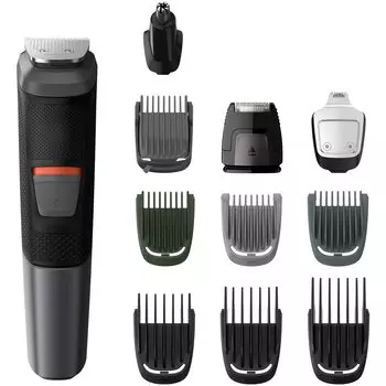 Philips Body Trimmer Multi Grooming Kit 5000 Series Body Shaver функции в 1 волоске черный (11 машинка для стрижки/триммер для бороды/нож) МГ5730/15 чёрный