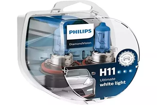 Philips - Diamond Vision H11 Halogen HID Super White 5000K Сделано в Европе (Пара)