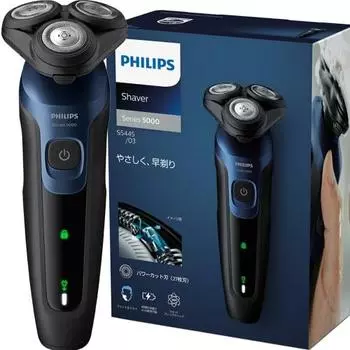 Philips Electric Shaver 5000 Series Электробритва для мужчин (27 лезвий, роторного типа, для бритья в ванной и мытья) S5445/03 Черный [.co.jp limited]