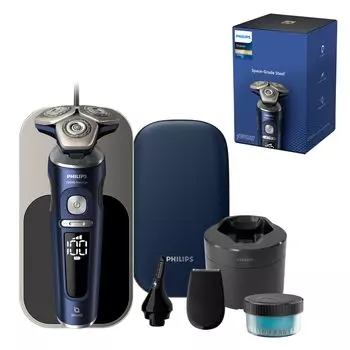 Philips Electric Shaver 9000 Prestige Washer Machine Model Электробритва для мужчин (72 лезвия, вращающегося типа. Оснащен технологией защиты кожи.