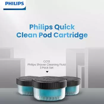 Очищающая жидкость для электробритвы Philips CC13 Очищающая жидкость для бритвы Quick Clean Pod Картридж 160 мл*3 упаковки